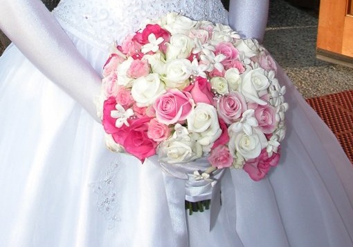 bouquet de mariée rose